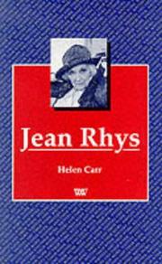Cover of: Jean Rhys by Helen Carr