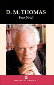 Cover of: D.M. Thomas | Bran Nicol