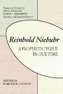Cover of: Reinhold Niebuhr by Harold R. Landon