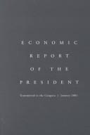 Cover of: Economic Report of the President 2001 (Economic Report of the President Transmitted to the Congress)