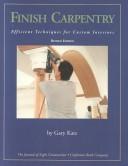 Cover of: Finish Carpentry by Gary Katz