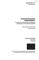 Cover of: Understanding Policy Implementation: An Exploration of Research Areas Surrounding the Reconstruction and Development Programme (Development Paper / Development Bank of Southern Africa,)