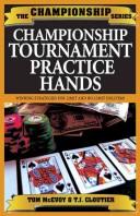 Cover of: Championship Hold'em Tournament Hands: A Hand By Hand Strategy Guide to Winning Hold'em Tournaments