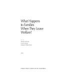 Cover of: What Happens to Families When They Leave Welfare?