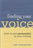 Cover of: Finding Your Voice by Leslie Edgerton