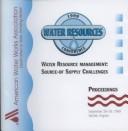 Cover of: 1999 Water Resource Conference: Water Resource Management  by American Water Works Association. Conference