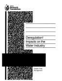 Cover of: Deregulation: Impacts on the Water Industry