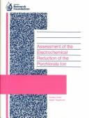 Cover of: Assessment of the electrochemical reduction of the perchlorate ion by prepared by Thomas L. Theis ... [et al.].