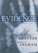 Cover of: Criminal Evidence