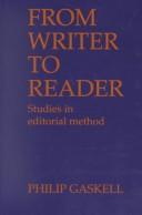 From Writer to Reader by Philip Gaskell