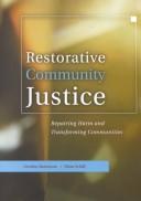 Cover of: Restorative Community Justice | 