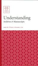 Cover of Understanding archives and manuscripts