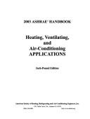 Cover of: 2003 ASHRAE handbook: heating, ventilating, and air-conditioning applications