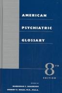 Cover of: American psychiatric glossary