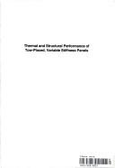 Cover of: Thermal and Structural Performance of Tow-Placed, Variable Stiffness Panels (Dissertations in Artificial Intelligence)