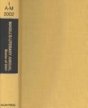 Cover of: Magill's Literary Annual 2002: Essay-Reviews of 200 Outstanding Books Published in the United States During 2001 (Magill's Literary Annual)