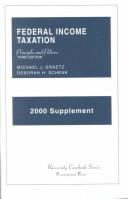 Cover of: 2000 Federal Income Taxation, Principles and Policies (University Casebook)