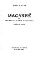 Cover of: Macabre: Ou, Triumphe de haulte intelligence (Collection Tel quel)