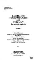 Cover of: Emerging technologies and the law by Richard Raysman ... [et al.].
