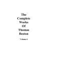 Cover of: Complete Works of Thomas Boston by Thomas Boston
