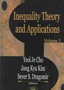 Cover of: Inequality Theory and Applications
