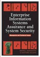 Cover of: Enterprise Information Systems Assurance and System Security by Merrill Warkentin