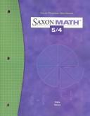 Cover of: Saxon Math 5/4 Facts Practice Workbook