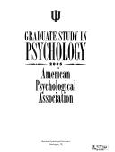 Cover of: Graduate Study In Psychology 2005 (Graduate Study in Psychology) | American Psychological Association.