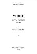 Cover of: Vadier by Gilles Dussert