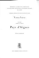 Cover of: Vaucluse by Ministère de la culture et de la communication, Inventaire général des monuments et des richesses artistiques de la France, Commission régionale de Provence-Alpes-Côte d'Azur.