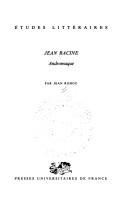 Cover of: Jean Racine  by Jean Rohou