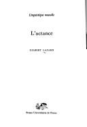 Cover of: L'actance (Linguistique nouvelle) by Gilbert Lazard