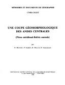 Une Coupe géomorphologique des Andes centrales