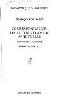 Correspondence by Francis de Sales, Francis