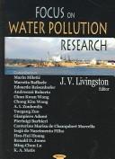 Cover of: Focus on Water Pollution Research