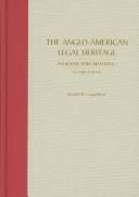 Cover of: The Anglo-American Legal Heritage by Daniel R. Coquillette