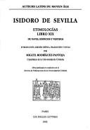 Cover of: Etimologías by Saint Isidore of Seville