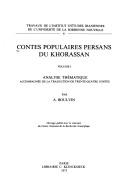 Contes populaires persans du Khorassan by Adrienne Boulvin