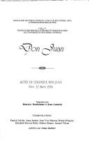 Don Juan by Colloque Don Juan (1994 Nice, France)