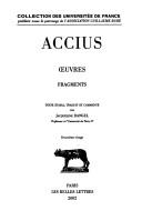 Cover of: Œuvres by Lucius Accius