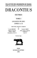 Cover of: Euvres (Collection des universites de France) by Blossius Aemilius Dracontius