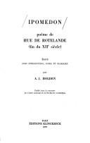 Cover of: Ipomedon by Hue de Rotelande, Hue de Rotelande