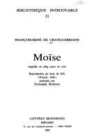 Cover of: Moïse by François-René de Chateaubriand, François-René de Chateaubriand