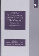 Cover of: Regional development and planning for the 21st century: new priorities, new philosophies
