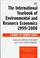 Cover of: The International Yearbook of Environmental and Resource Economics 1999-2000