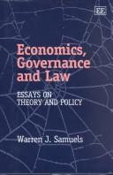 Cover of: Economics, Governance and Law: Essays on Theory and Policy