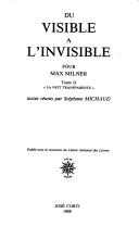 Cover of: Du visible à l'invisible: pour Max Milner