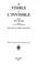 Cover of: Du visible à l'invisible