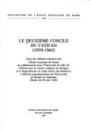 Cover of: Le Deuxième Concile du Vatican (1959-1965) by 