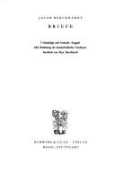 Cover of: Briefe;: Vollstandige und kritisch bearb. Ausg. mit Benutzung des handschriftlichen Nachlasses